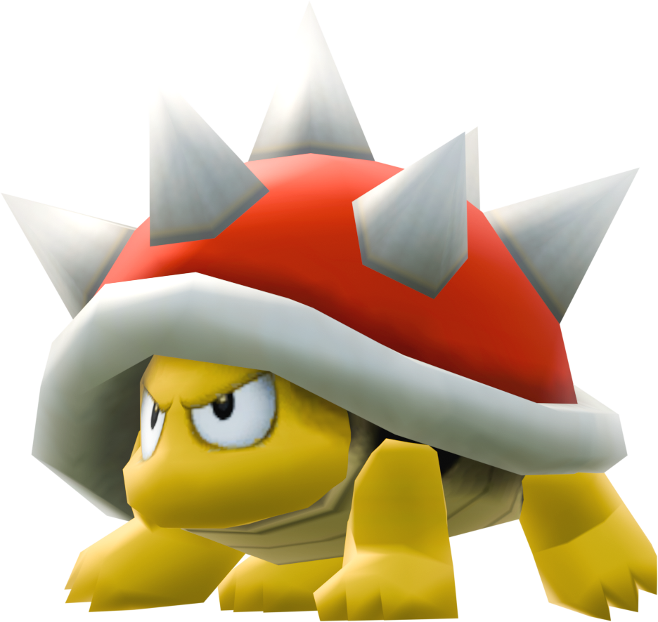 File:NSMBU Asset Model Spiny.png - Super Mario Wiki, the Mario encyclopedia