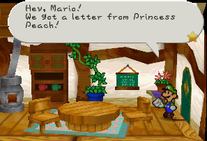 File:PM Mario Bros House Luigi Getting Letter.png