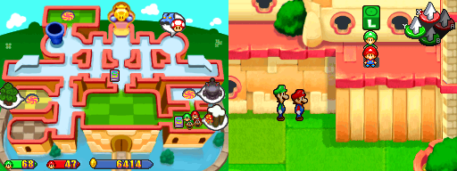 Twenty-eighth block in the present Princess Peach's Castle of Mario & Luigi: Partners in Time.
