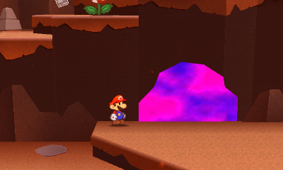 Fourth paperization spot in Rugged Road of Paper Mario: Sticker Star.