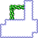 Ground (block) in Super Mario Maker 2 - Super Mario World game style, Sky theme.