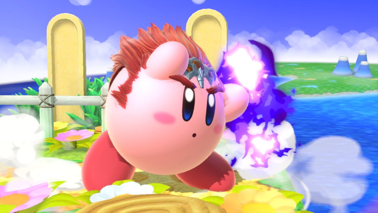 File:SSBU Kirby Ganondorf copy ability.jpg - Super Mario Wiki, the ...