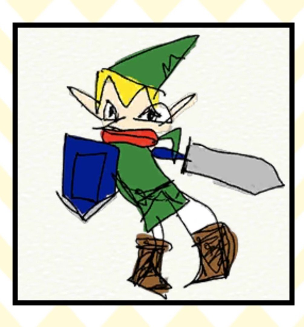 File:WWG Link amiibo Drawing.jpg - Super Mario Wiki, the Mario encyclopedia