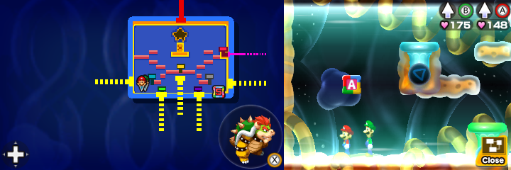 Fifth block in Energy Hold of Mario & Luigi: Bowser's Inside Story + Bowser Jr.'s Journey.