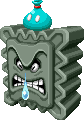 Sprite of a Sniffle Thwomp from Mario & Luigi: Bowser's Inside Story + Bowser Jr.'s Journey