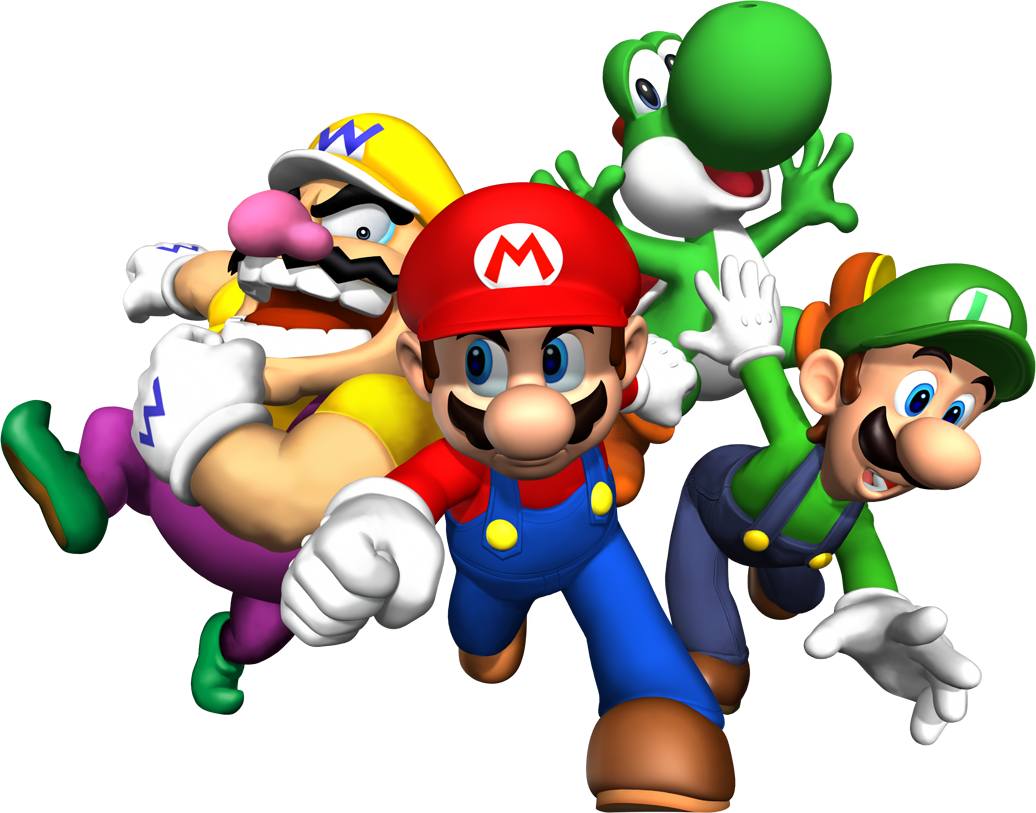Mario png. Игра супер Марио БРОС. Марио Луиджи и Йоши. Super Mario (серия игр). Mario Bros Luigi игры.