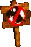 Sprite of a No Animal Sign for Squawks from Donkey Kong Country 2 for Game Boy Advance