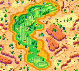 Hole 5 of the Star Dunes Course from Mario Golf: Advance Tour