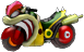 Icon of the Flame Runner for Time Trial records from Mario Kart Wii