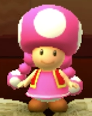 Toadette as viewed in the Character Museum from Mario Party: Star Rush