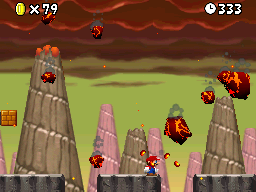 Volcanic debris from New Super Mario Bros.