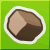 An unused rock sticker. Likely would have functioned similarly to the Pebble from Paper Mario.