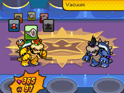 Bowser versus the final boss, Dark Bowser