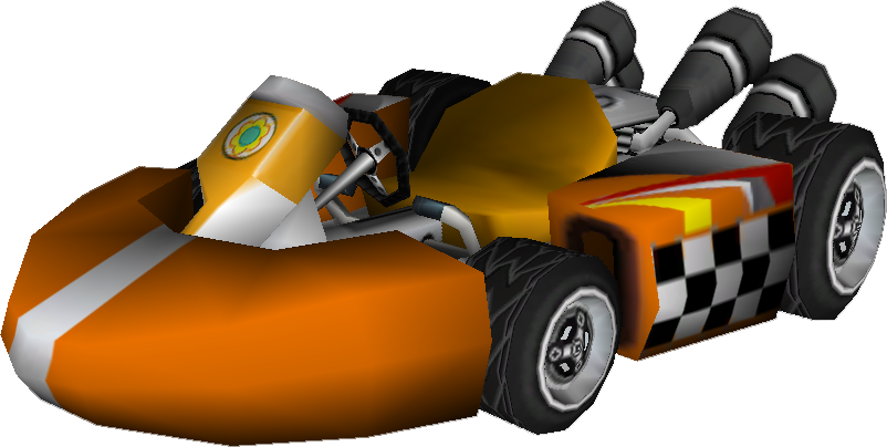 File:Standard Kart S (Baby Daisy) Model.png - Super Mario Wiki, the ...