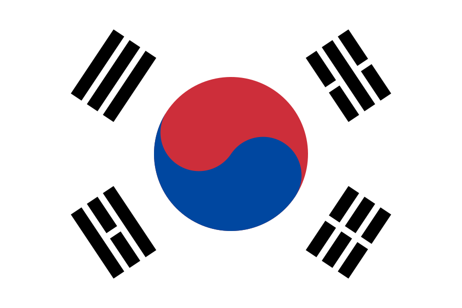 Flag of the Republic of Korea since May 30, 2011. For South Korean release dates.