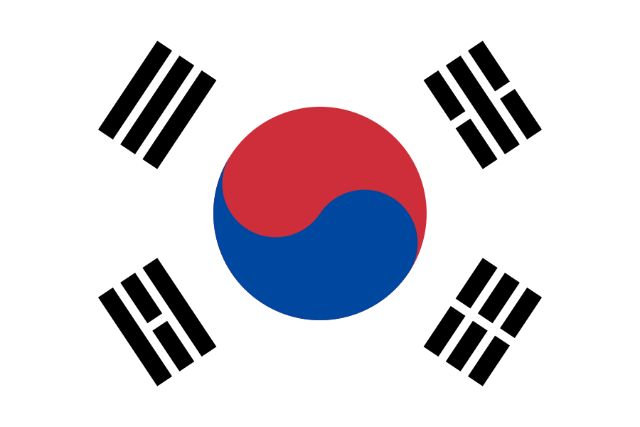 Flag of South Korea since May 30, 2011. For South Korean release dates.