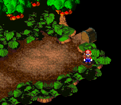 Sixth Treasure in Forest Maze of Super Mario RPG: Legend of the Seven Stars.