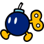 Sprite of a Bob-omb item from Mario Golf: World Tour.