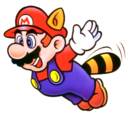 File:Raccoon Mario (Flying) - Super Mario Bros 3.png