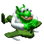 Uncompressed sprite of Klungo from Banjo-Pilot, for comparison with Diddy Kong Pilot's 2003 build