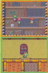 A pre-release scan of the game Yoshi's Island DS.