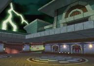 The icon for Luigi's Mansion, from Mario Kart Double Dash!!.