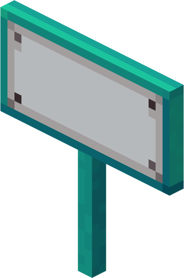 File:Minecraft Mario Mash-Up Warped Sign Render.png