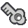 Sprite of the gray Palace Key in Paper Mario: The Thousand-Year Door.