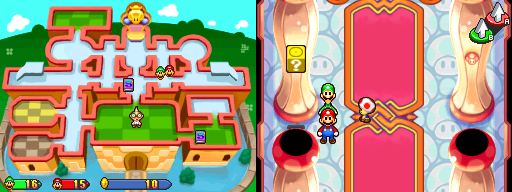 Fourth block in the present Princess Peach's Castle of Mario & Luigi: Partners in Time.