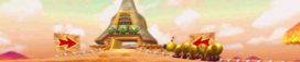 The course banner for Maple Treeway from Mario Kart Wii.