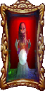 Madame Clairvoya's silver frame portrait from the Luigi's Mansion battle course of Mario Kart: Double Dash!!