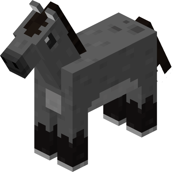 File:Minecraft Mario Mash-Up Horse Gray Render.png
