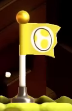 A Checkpoint Flag activated by Yellow Yoshi