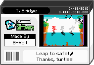 The shelf cover for one of 9-Volt's microgames in WarioWare: D.I.Y.