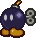 Sprite of a normal Bob-omb, from Paper Mario.
