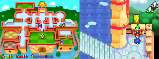 Seventh block in the present Princess Peach's Castle of Mario & Luigi: Partners in Time.