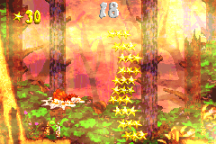 The second Bonus Area of Web Woods in the Game Boy Advance remake of Donkey Kong Country 2.
