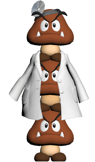 Animated image of Dr. Goomba Tower from Dr. Mario World