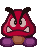 Battle idle animation of Red Goomba from Paper Mario (discounting the occasional sidling, which is done at random and technically considered a separate animation)