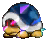 A Shiny Buzzy Beetle from Paper Mario: Sticker Star.