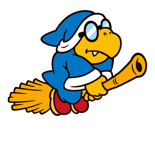 File:Sticker Kamek (broom) - Mario Party Superstars.png - Super Mario ...