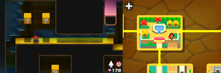 Blocks 40 and 41 in Toad Town of Mario & Luigi: Bowser's Inside Story + Bowser Jr.'s Journey.