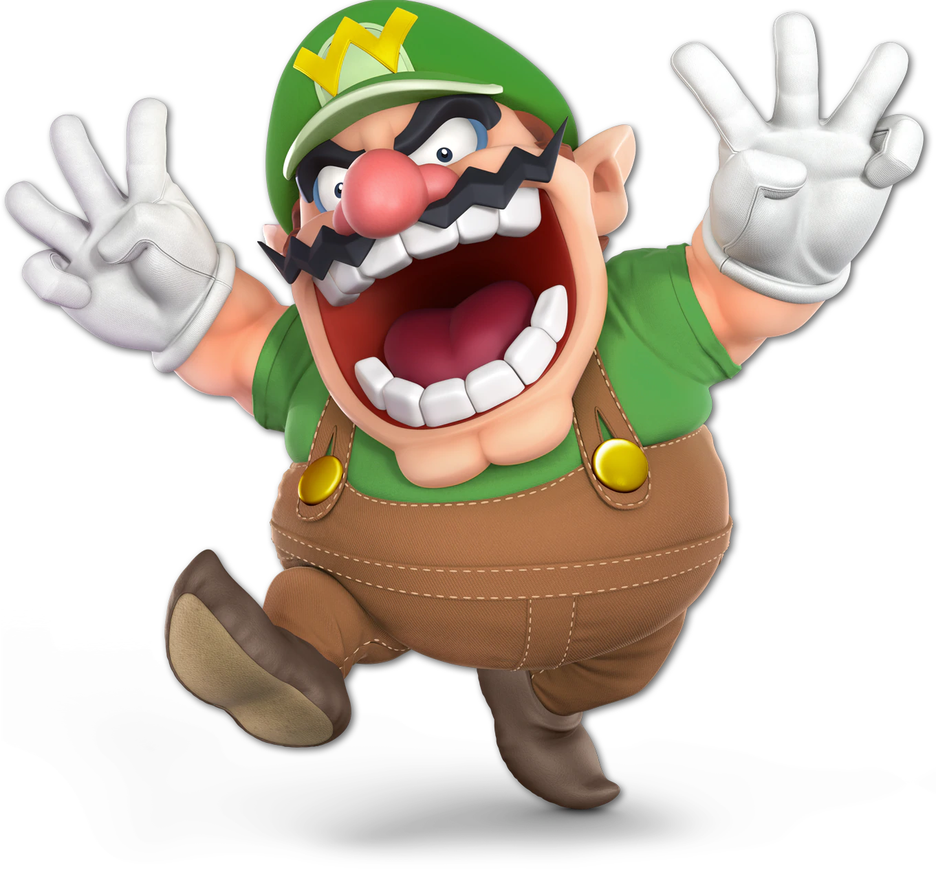 File:Wario Classic Green SSBU.png - Super Mario Wiki, the Mario ...