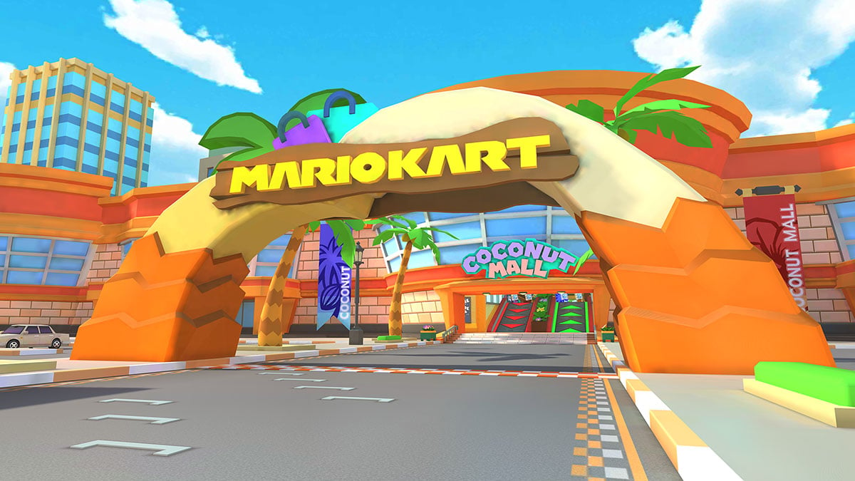 File:MKT Wii Coconut Mall Starting Line.jpg - Super Mario Wiki, the ...