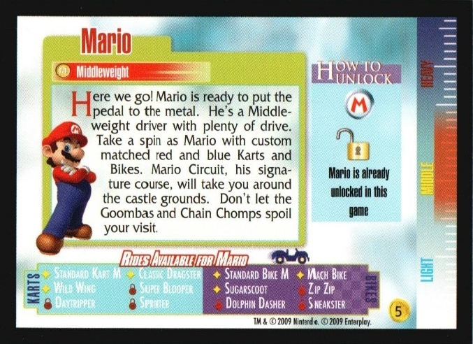 File:MKWii Mario Trading Card Back.jpg