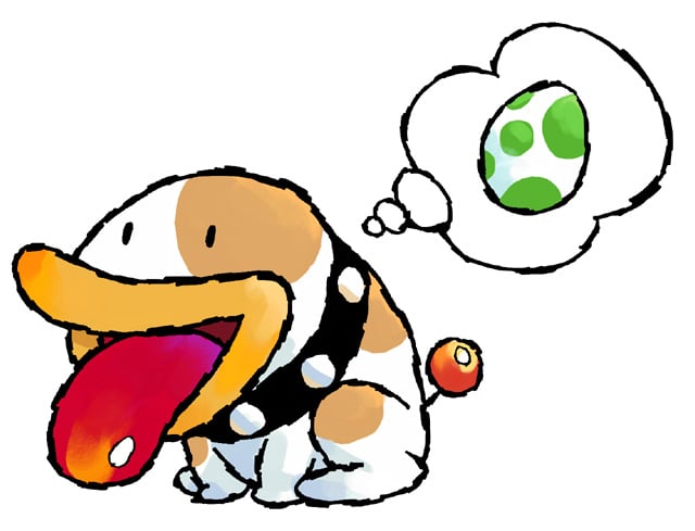 Poochy artwork for Yoshi's Island: Super Mario Advance 3