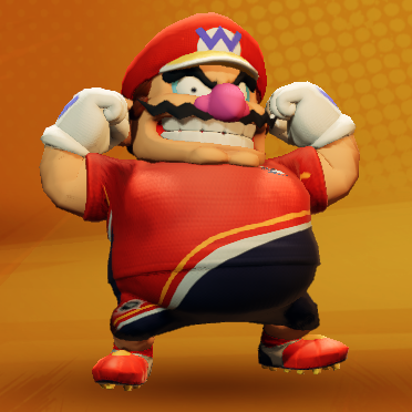 File:Wario (no gear, red) - Mario Strikers Battle League.png
