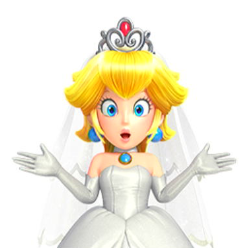 File:NSO SMO July 2022 Week 6 - Character - Wedding-outfit Peach.png