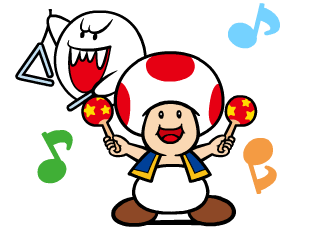 File:Toad and Boo Dancing - Super Mario Sticker.gif