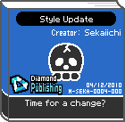 The shelf sprite of one of Ashley's favorite artist's comics: Style Update in the game WarioWare: D.I.Y.